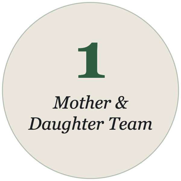1 mother and daughter team