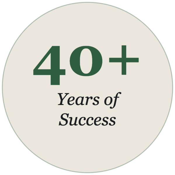 40+ years of success